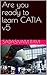 Are you ready to learn CATIA v5 by Sadasivam Ravi