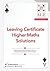 Leaving Certificate Higher Maths Solutions 2018/2019