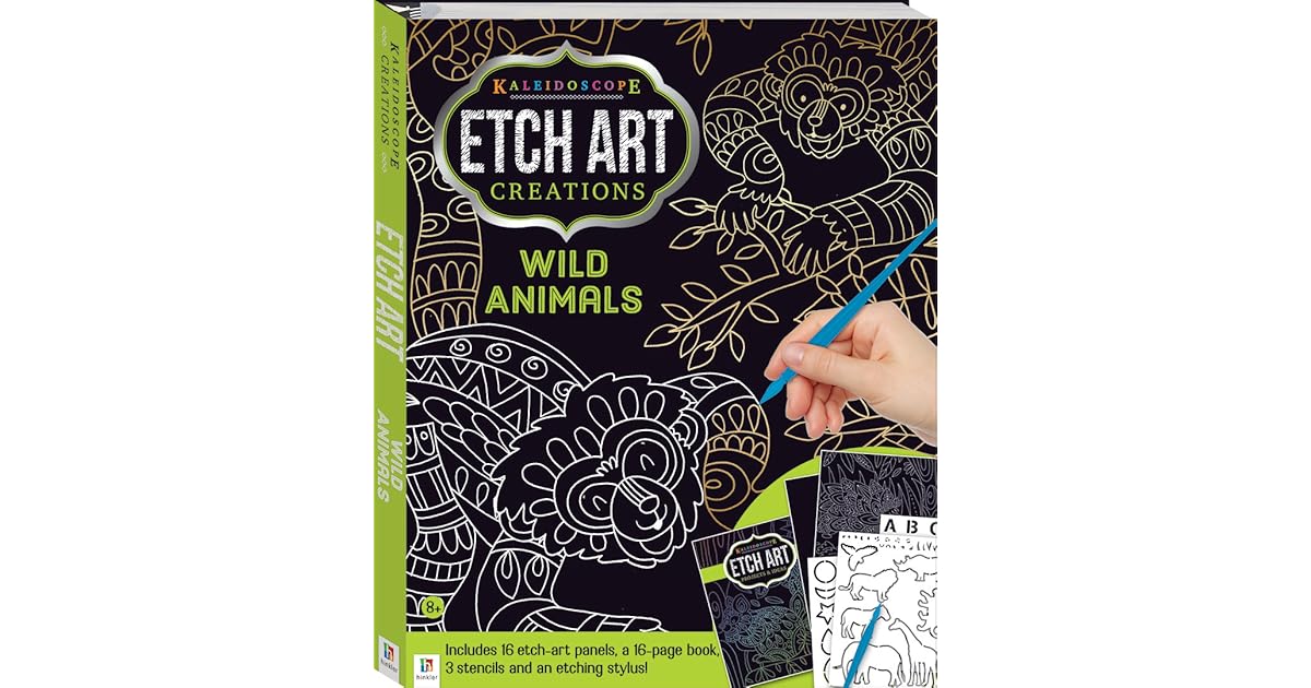 Kaleidoscope Etch Art Creations Wild Animals and More by Hinkler Books