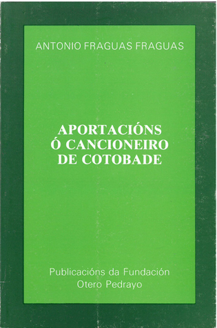 Aportacións ó cancioneiro de Cotobade