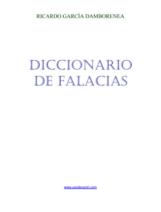 Diccionario de Falacias