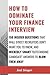 How to Dominate Your Finance Interview by Joel Singer