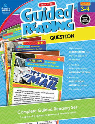 Carson Dellosa Ready to Go: Question Guided Reading Set, Grades 3-4 Resource Book With 36 Nonfiction Leveled Readers, Discussion Guides, Prompts, and More
