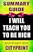 Summary Guide | I Will Teach You To Be Rich | Book by Ramit Sethi
