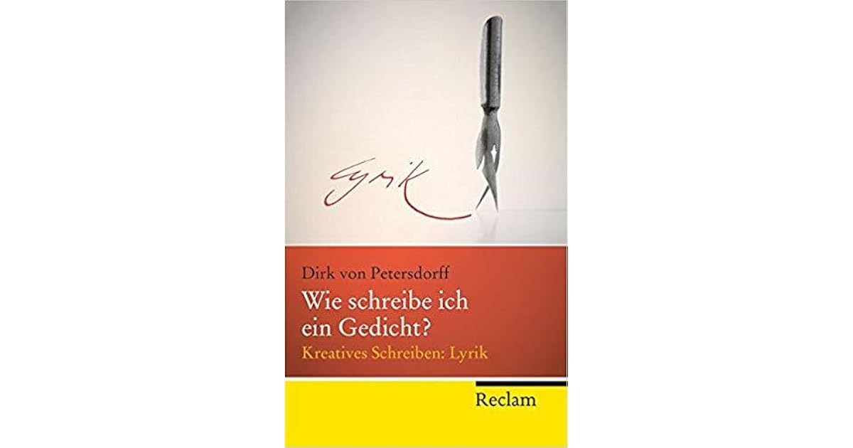 Wie Schreib Ich Ein Gedicht www.goodreads.com