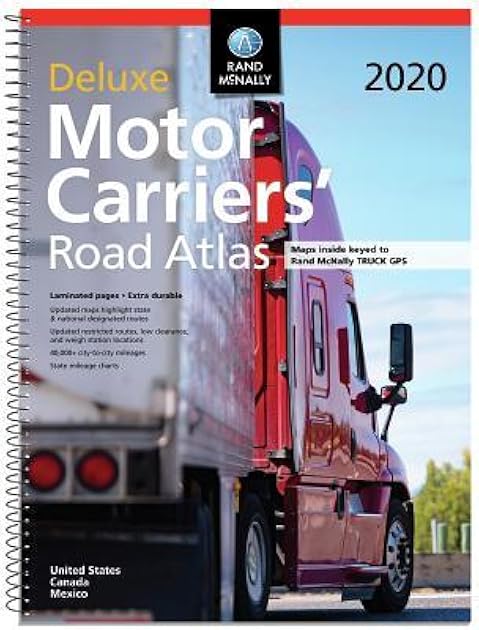 Rand McNally 2020 Deluxe Motor Carriers' Road Atlas United States Canada Mexico