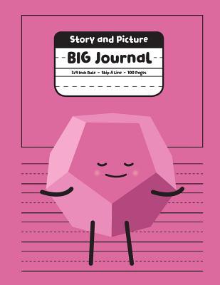 Story and Picture BIG Journal: 3/4 Inch Rule, Skip A Line, 100 Pages, 8.5x11, Pink My Color Pals Primary Notebook (BIG Story & Picture)