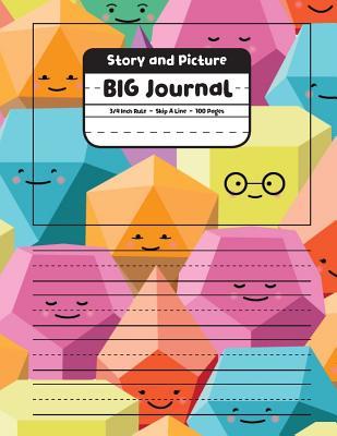 Story and Picture BIG Journal: 3/4 Inch Rule, Skip A Line, 100 Pages, 8.5x11, My Color Pals Friends Primary Notebook (BIG Story & Picture)