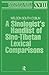 A Sinologists Handlist of Sino-Tibetan Lexical Comparisons (Monumenta Serica Monograph Series)