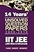 14 Years' Iit Jee Unsolved Question Papers