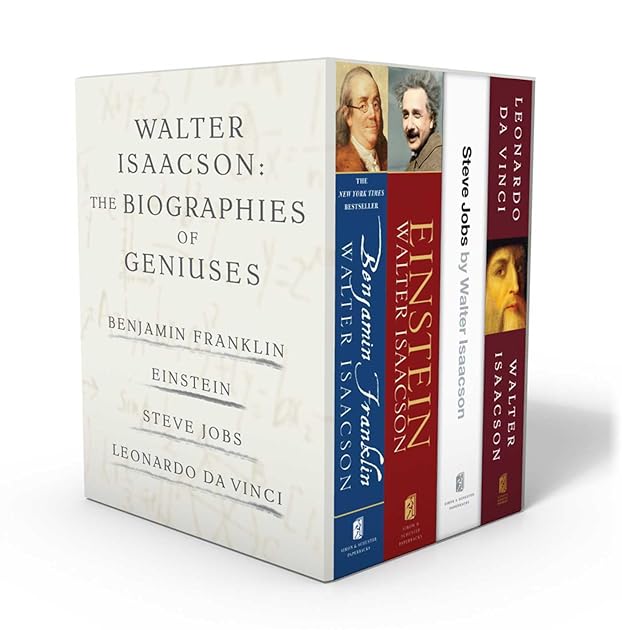 Walter Isaacson: The Genius Biographies: Benjamin Franklin, Einstein, Steve Jobs, and Leonardo da Vinci