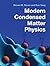 Modern Condensed Matter Physics