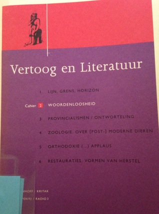 Woordenloosheid (Vertoog en literatuur, #2)