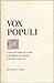 Vox Populi: Popular Opinion and Violence in the Religious Controversies of the Fifth Century A.D.