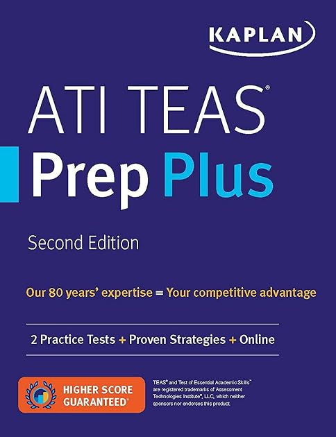 ATI TEAS Prep Plus: 2 Practice Tests + Proven Strategies + Online (Kaplan Test Prep)