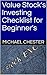 Value Stock's Investing Checklist for Beginner's by Michael Chester