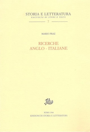Ricerche anglo-italiane (Paperback)