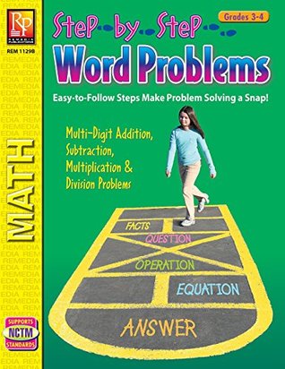 Step-by-Step Word Problems (Grades 3-4) | Reproducible Activity Book