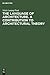 The language of architecture. A contribution to architectural theory