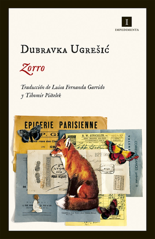 Portada de Zorro, de Dubravka Ugrešić