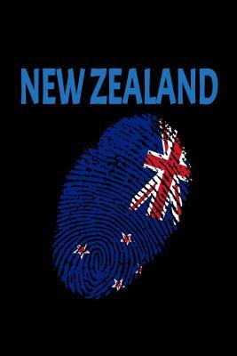 New Zealand: Fingerprint Flag Nz Country Pride Lined Blank Journal