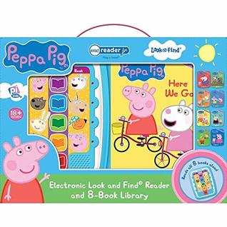 Peppa Pig - Electronic Me Reader Jr and 8 Look and Find Sound Book Library - PI Kids (Board Book)