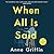 When All Is Said