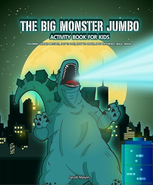 The Big Monster Jumbo Activity Book For Kids