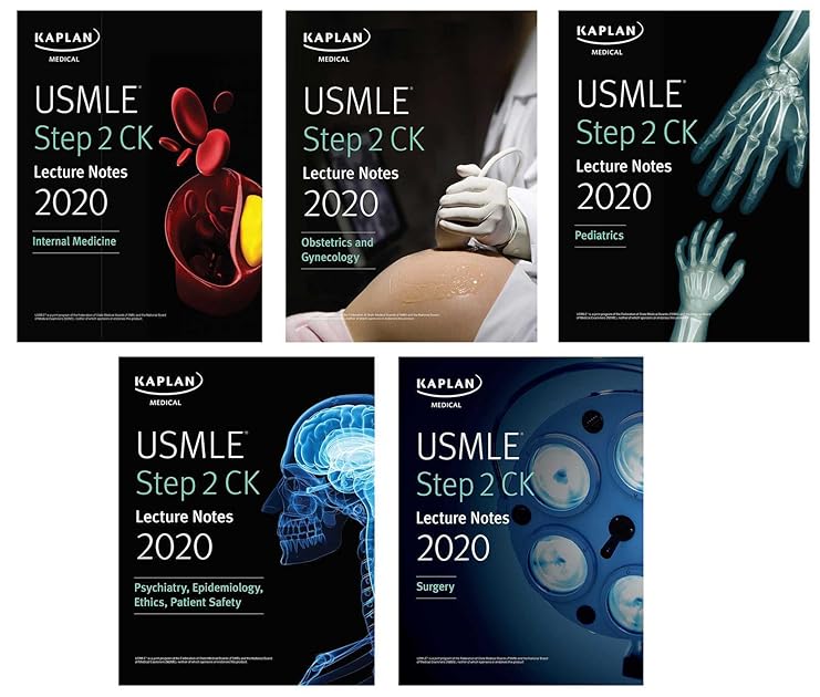 USMLE Step 2 CK Lecture Notes 2020: 5-book set (Kaplan Test Prep)