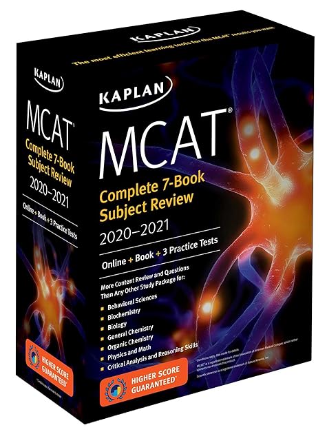 MCAT Complete 7-Book Subject Review 2020-2021: Online + Book + 3 Practice Tests (Kaplan Test Prep)