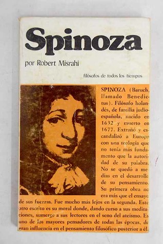 Portada de Spinoza, de Robert Misrahi