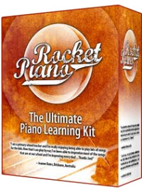 Rocket Piano-A Learn At Home Course From Three Books, Along With Audio And Video Files