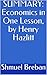 SUMMARY: Economics in One Lesson, by Henry Hazlitt