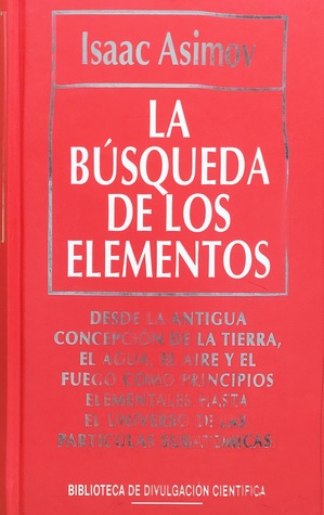 Portada de La búsqueda de los elementos, de Isaac Asimov