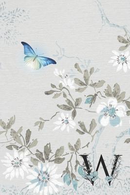 Christian Bible Study Prayer Journal - Serenity Butterfly in Flight - Letter W: Monogramed Praise and Worship Religious Devotional Sermon Notebook