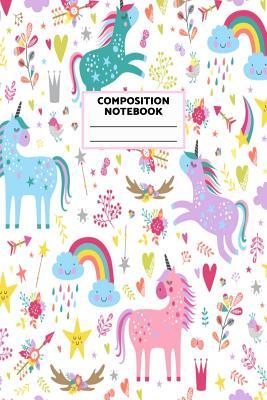 Composition Notebook: Unicorn Journal for Girls, Teen and Women Cute Matte Cover Design with Blank Lined Interior College Ruled (Great as Party Favors, Gifts, Diary, Journal, School Notebook)