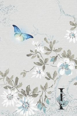 Christian Bible Study Prayer Journal - Serenity Butterfly in Flight - Letter I: Monogramed Praise and Worship Religious Devotional Sermon Notebook