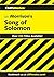 CliffsNotes on Morrison's Song of Solomon by Durthy A. Washington