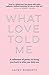 What Love Told Me: A Collection of Poetry to Bring You Back Home