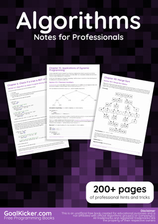 Algorithms Notes for Professionals (ebook)