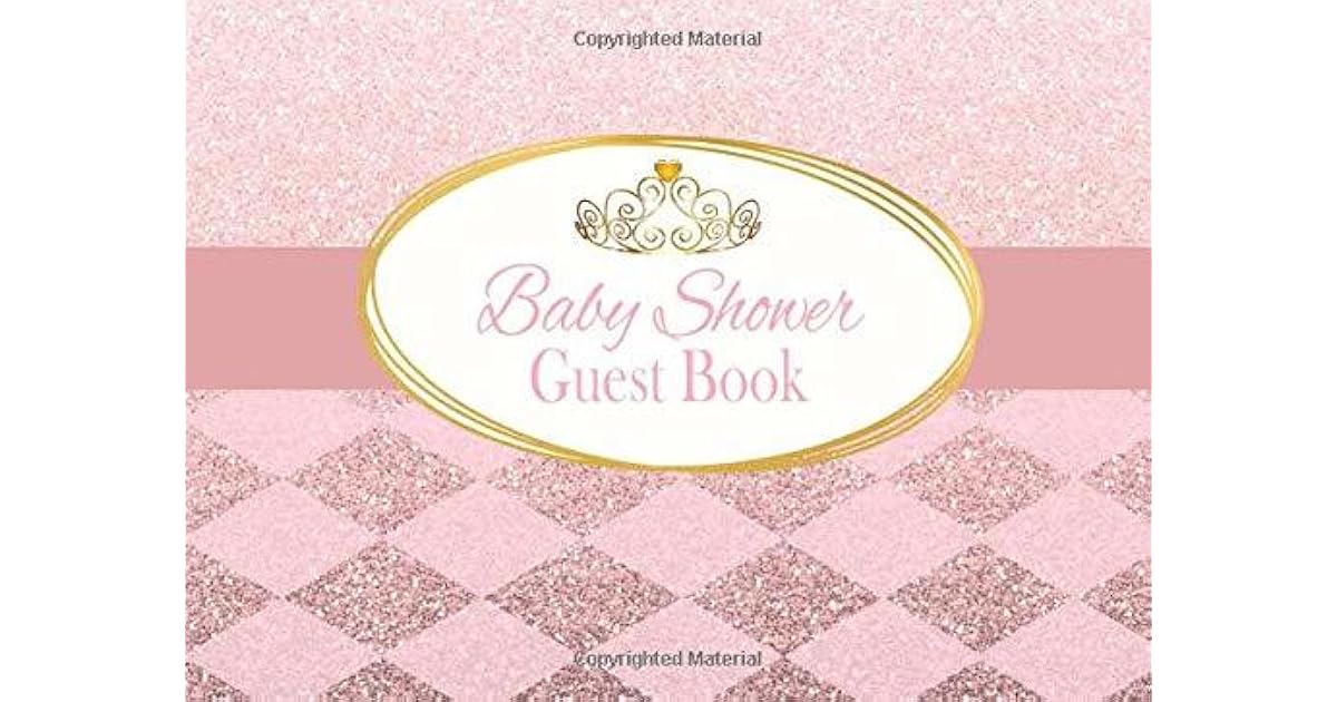 Baby Shower Guest Book Royal Pink Princess Advice For Parents And