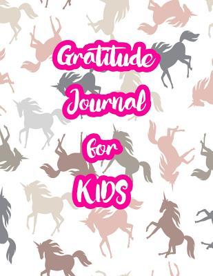 Gratitude Journal for Kids: 5-Minute Daily Diary of Positivity with Cute Unicorn Matte Cover Design Notebook Prompts to Write In Per Day - Perfect Gift for Girls, Boys, Teens, Daughters, Sons and Women (Large 8.5 X 11 White Paper Interior)