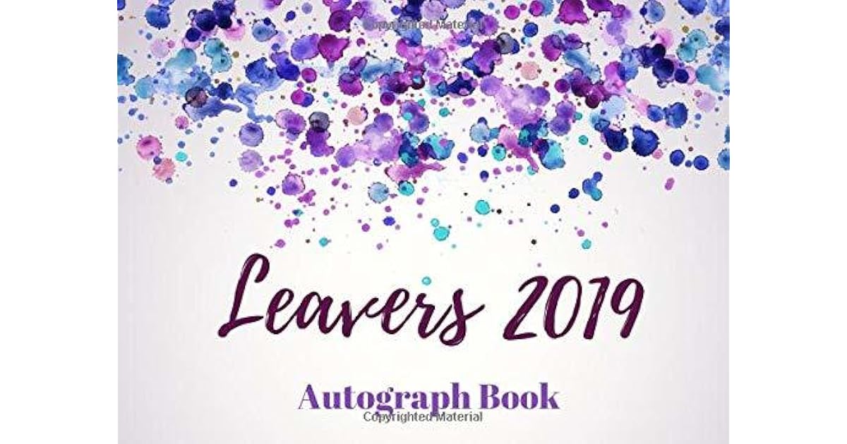 Leavers 2019 Autograph Book School Leavers Memory Signature Yearbook by Leavers Memories