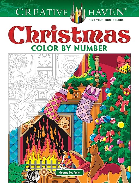 Creative Haven Christmas Color by Number (Adult Coloring Books: Christmas)