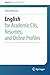 English for Academic CVs, R...