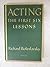Acting by Richard Boleslavsky
