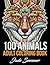 100 Animals: An Adult Coloring Book with Lions, Elephants, Owls, Horses, Dogs, Cats, and Many More!