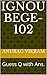 IGNOU BEGE-102: Guess Q wit...