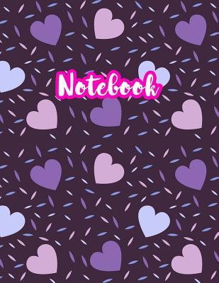 Notebook: Cute Blank Lined Journal Large 8.5 x 11 Matte Cover Design with Ruled White Paper Interior (Perfect for School Notes, Girls and Boys Diary, ... Subject, Office Use) - Product Code A4 045