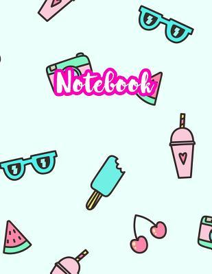 Notebook: Cute Blank Lined Journal Large 8.5 x 11 Matte Cover Design with Ruled White Paper Interior (Perfect for School Notes, Girls and Boys Diary, Kids Writing Composition, Planner, College Subject, Office Use) - Product Code F2 435